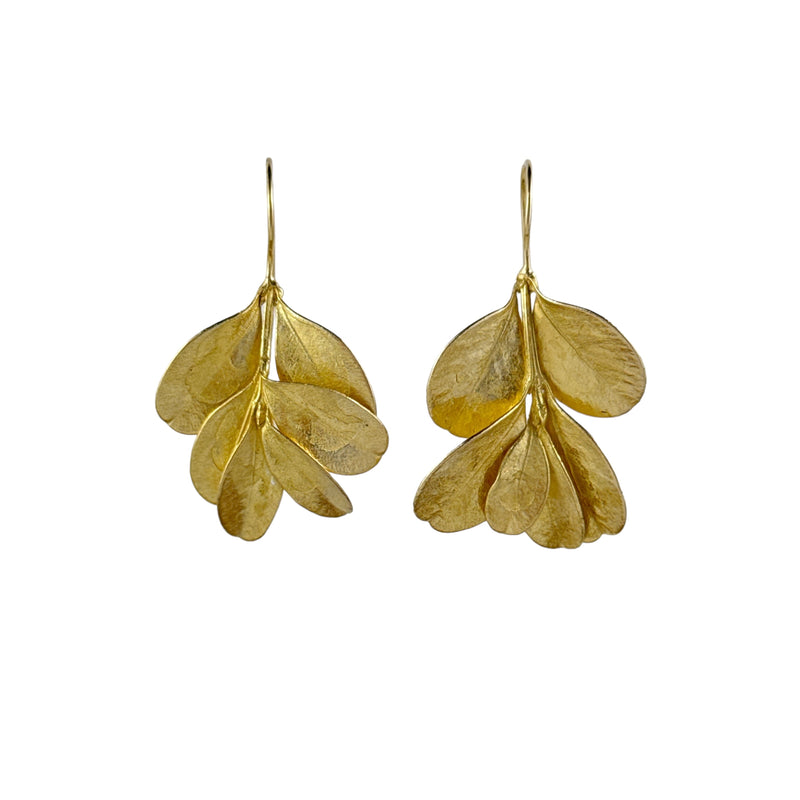 Japanese Box Gold Plated Earrings - Anja Jagsch