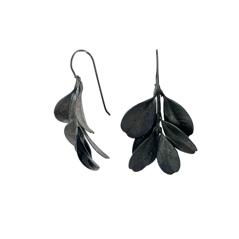 Japanese Box Oxidised Silver Hooks - Anja Jagsch