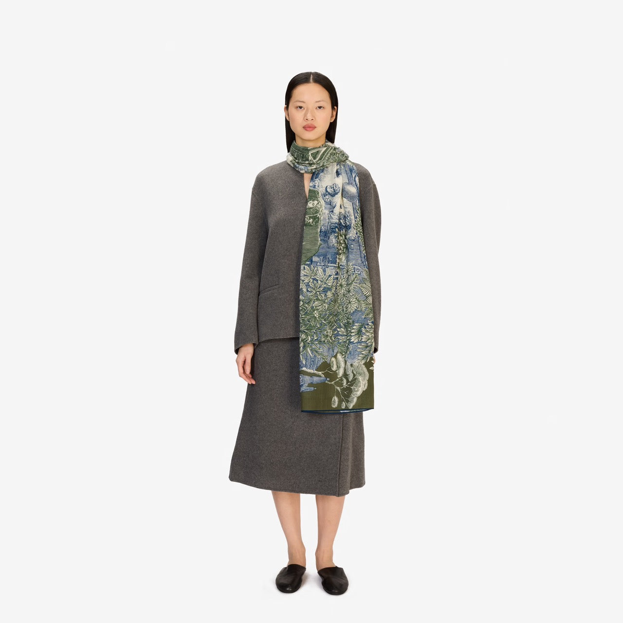 Piranesi Scarf in Khaki - Inoui Editions