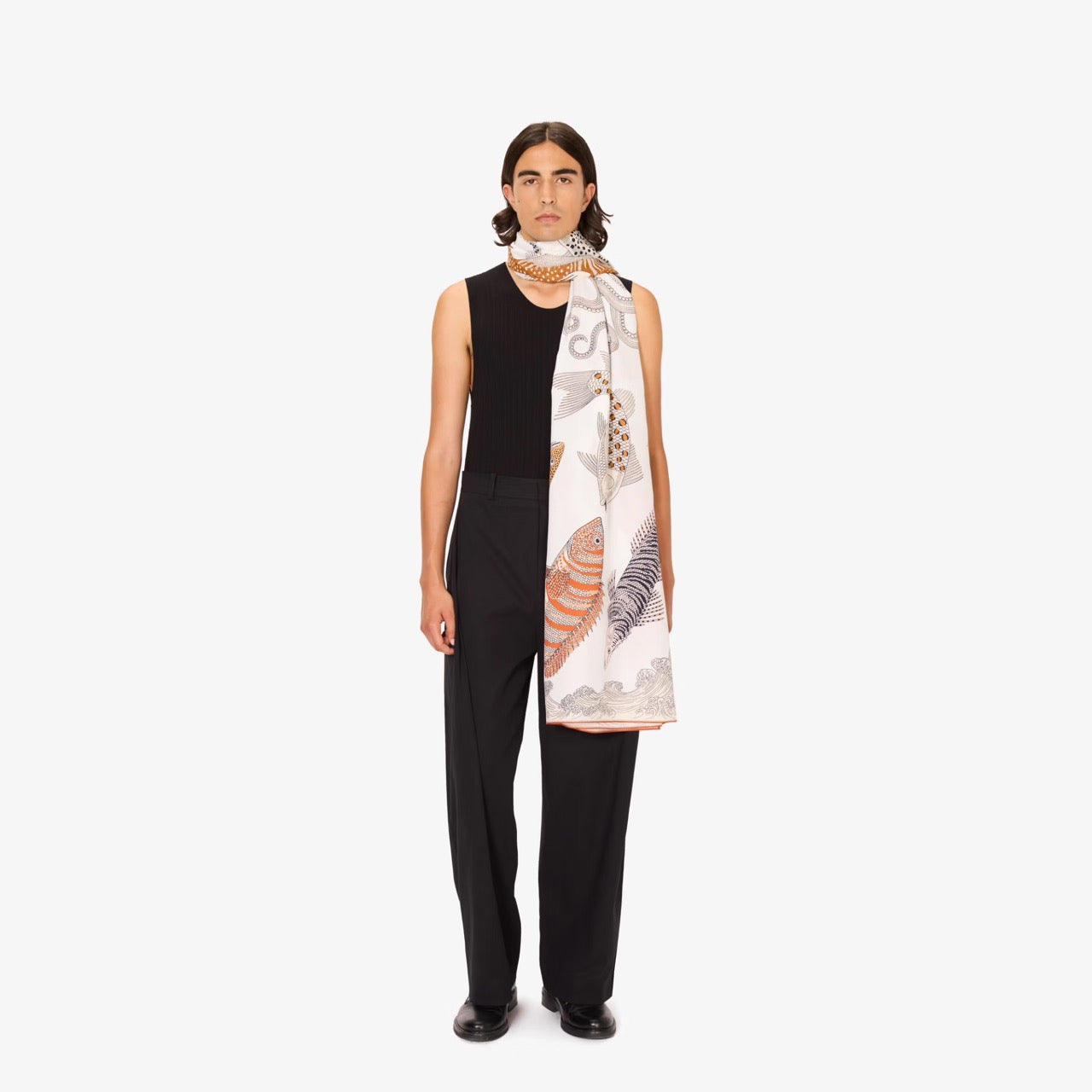 Poseidon Scarf in Natural - Inoui Editions