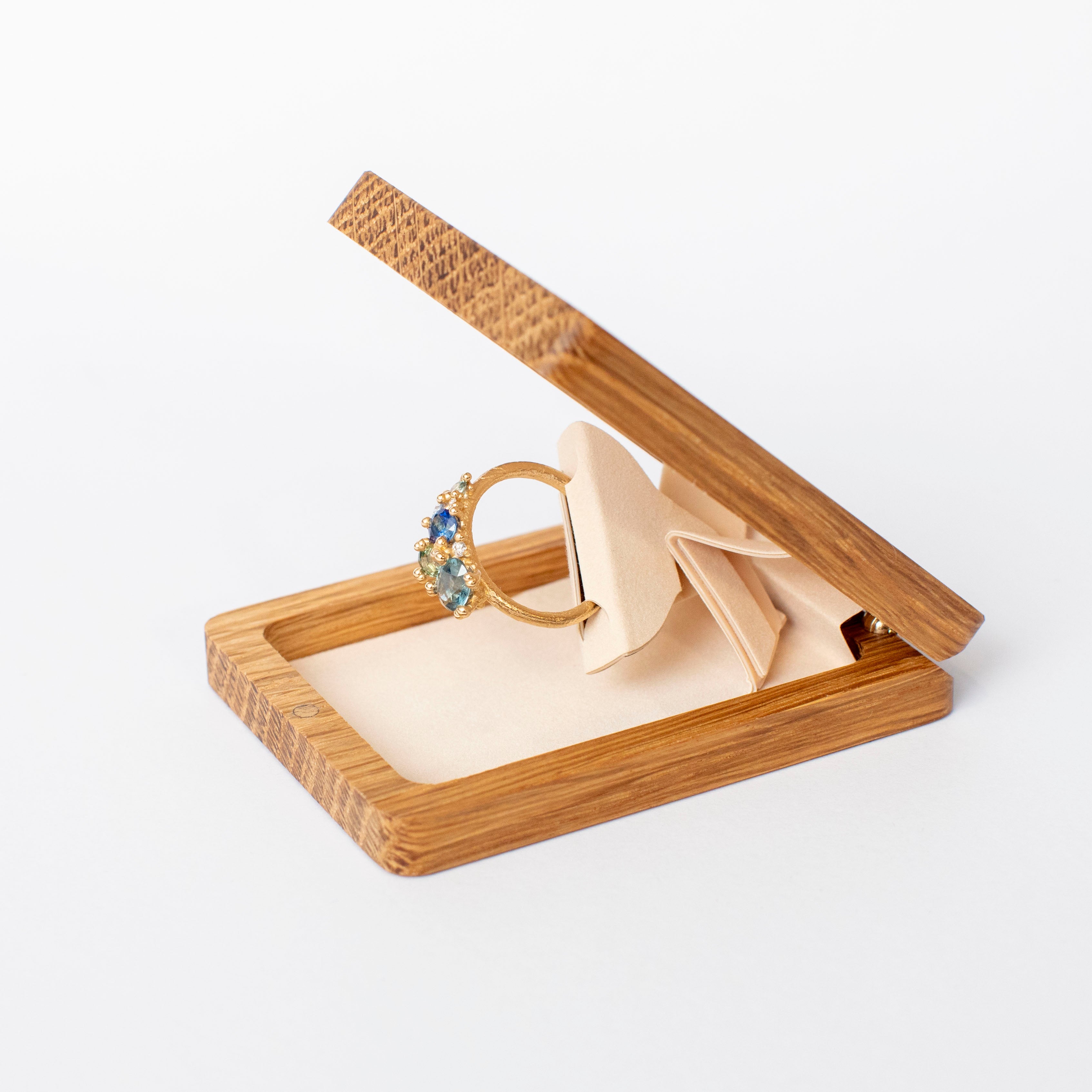 Oak Engagement Ring Box - Woodsbury