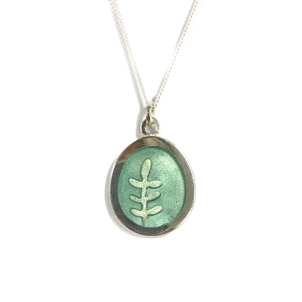 Green Fern Necklace - Christine Battocchio
