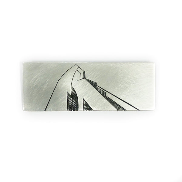 Etched Mountain Brooch - Ash Hilton