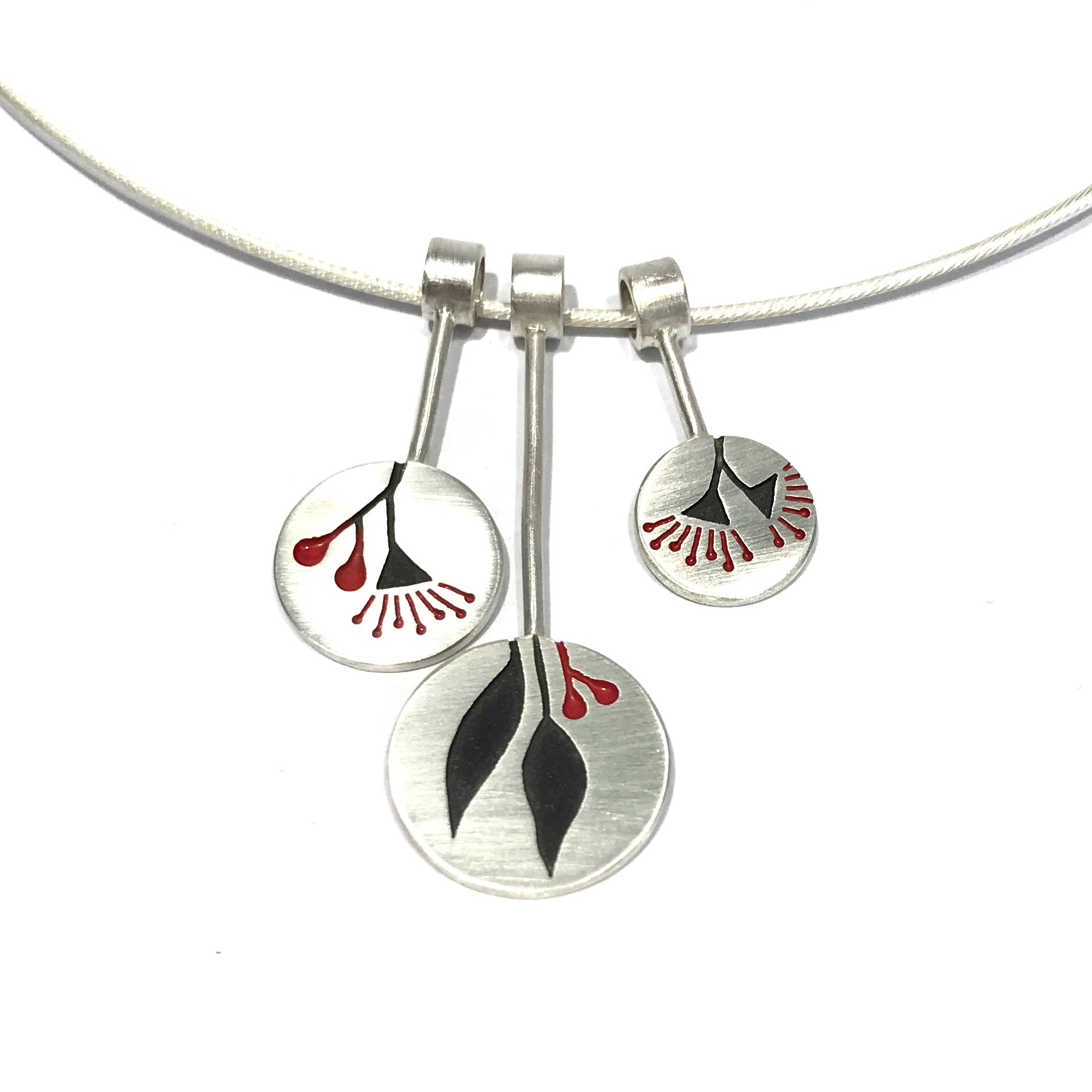 Eucalyptus Triptych Necklace - Emma Kidson