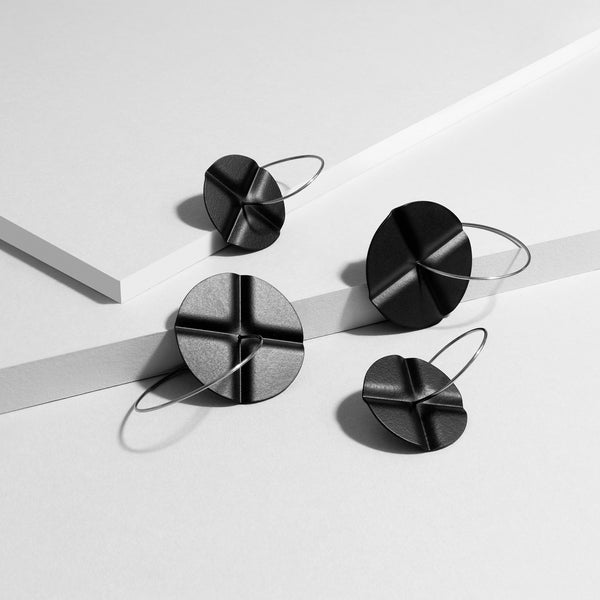 Four Fold Small Earrings - Ferro Forma