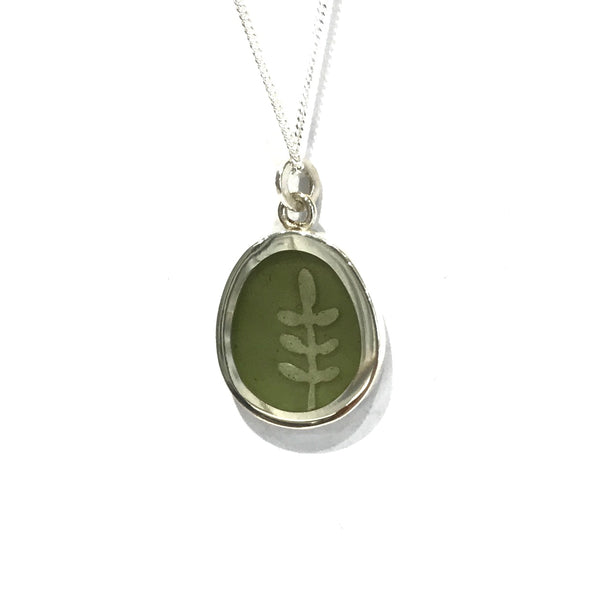 Green Fern Necklace - Christine Battocchio