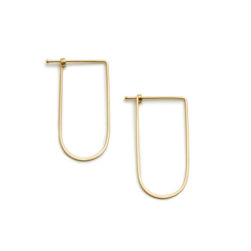 Small Arch Dainty Hoop in 14ct gold - Carla Caruso