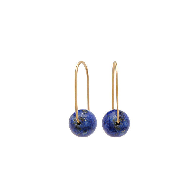 Wide Pearl Arch Earring in 14ct gold - Carla Caruso