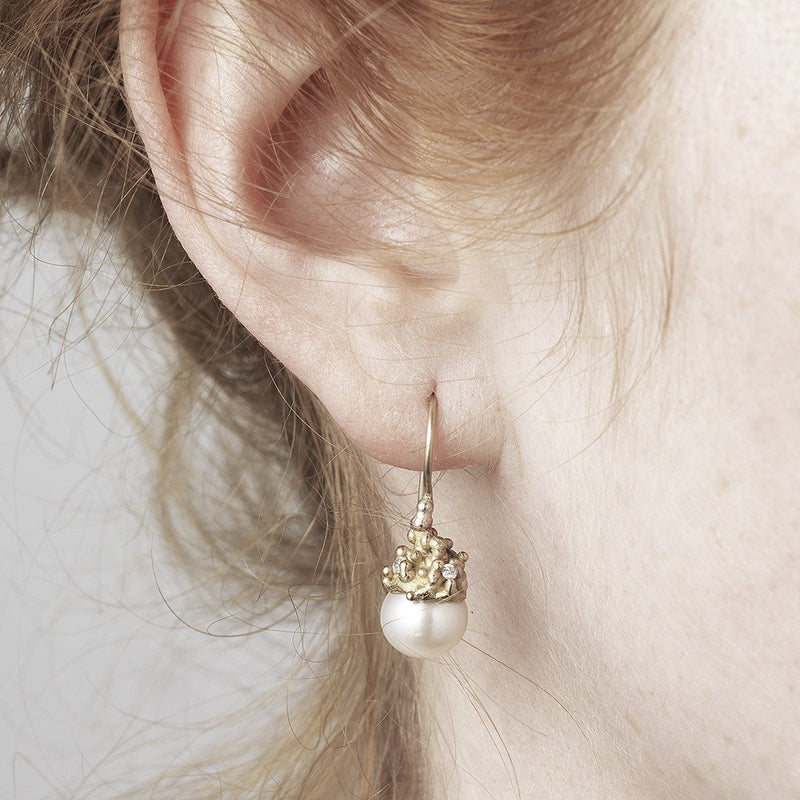 Pearl Encrusted Drop Earrings - Ruth Tomlinson