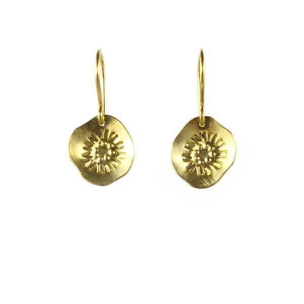 Reversal Mini Hook Gold Earrings - Tara Lofhelm