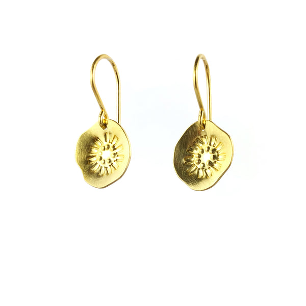 Reversal Mini Hook Gold Earrings - Tara Lofhelm