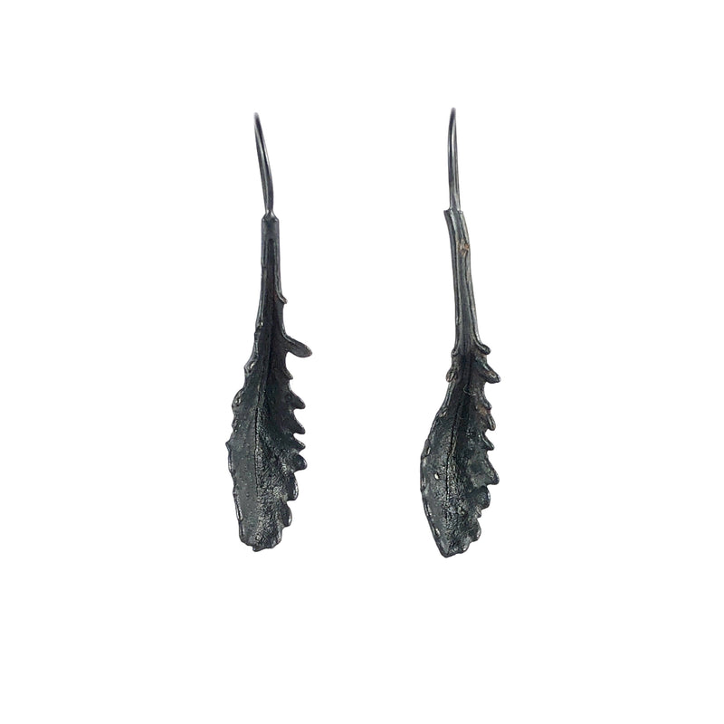 Long Leaf Oxidised Hooks - Anja Jagsch