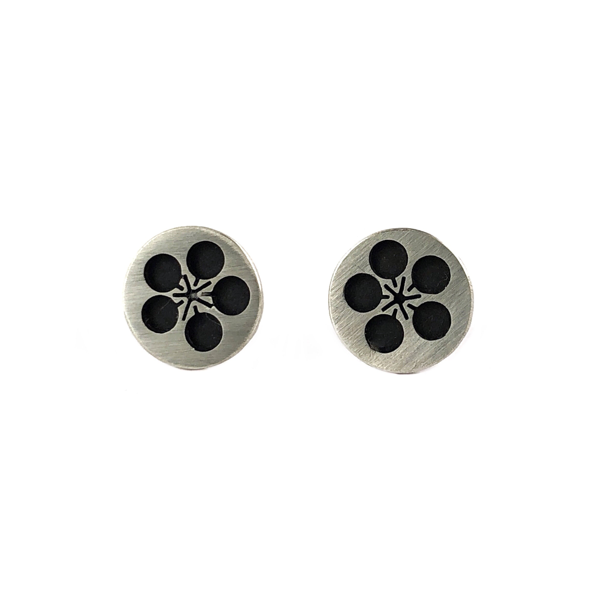 Plum Blossom Studs - Emma Kidson
