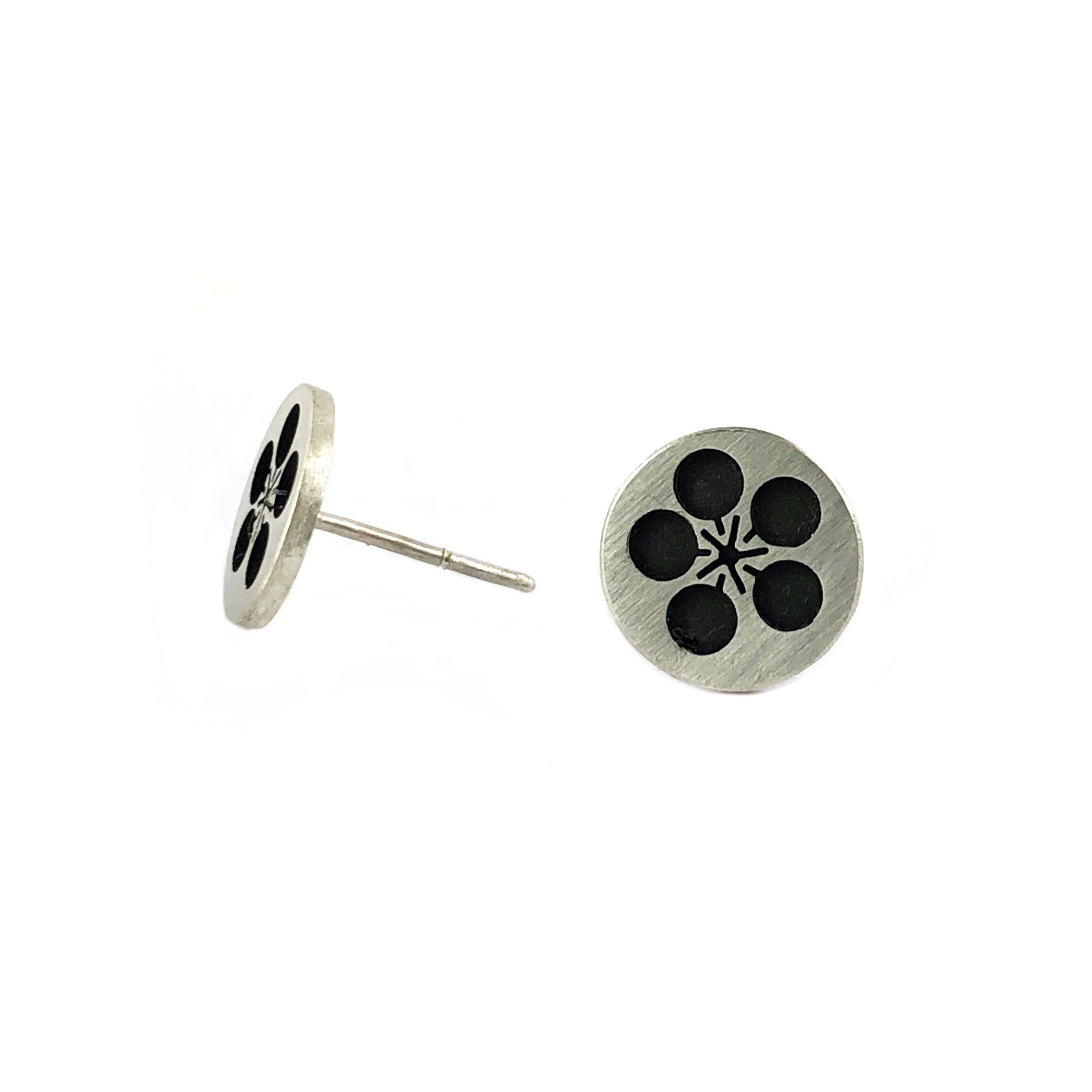 Plum Blossom Studs - Emma Kidson