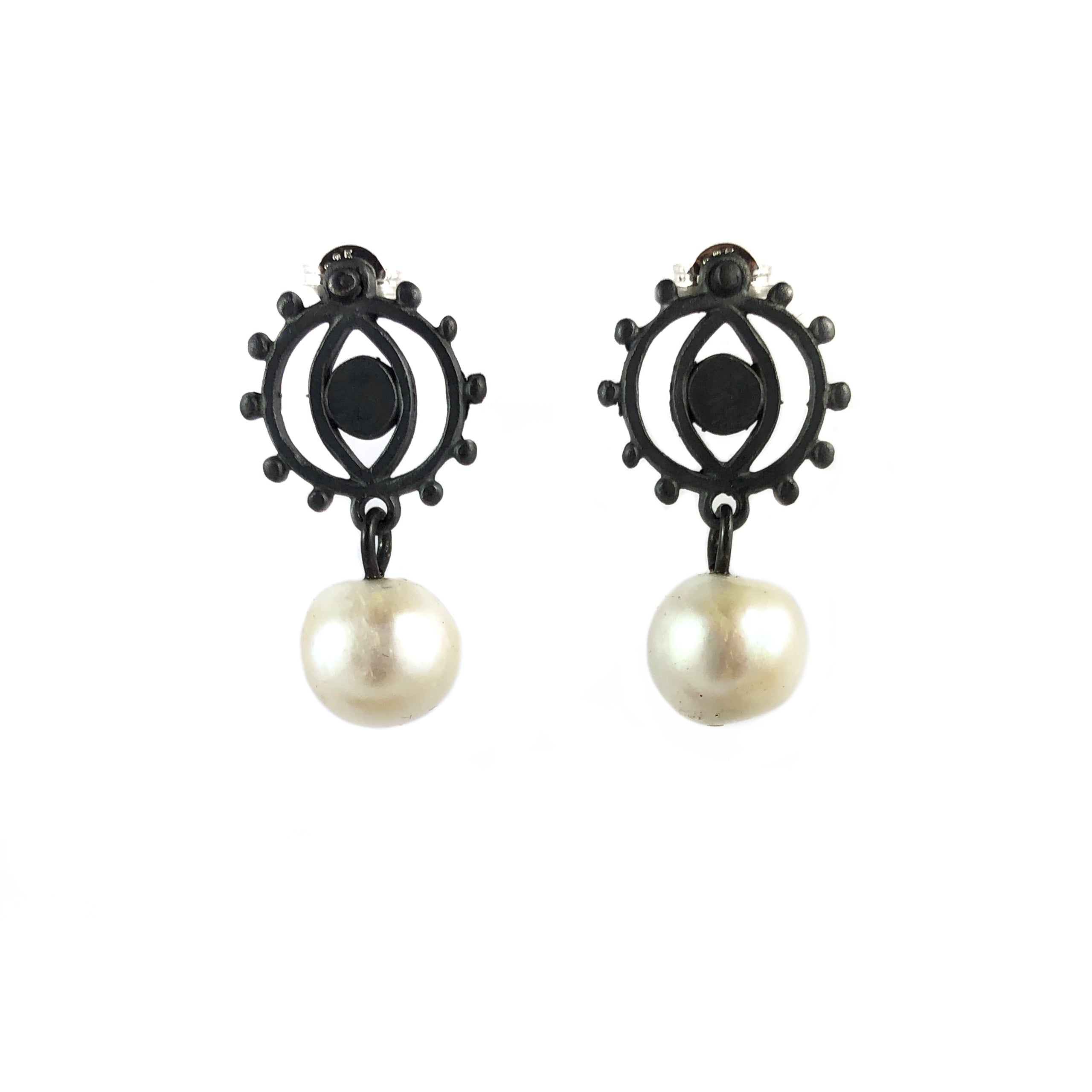 Pearl and Eye Earrings - Ari Athans