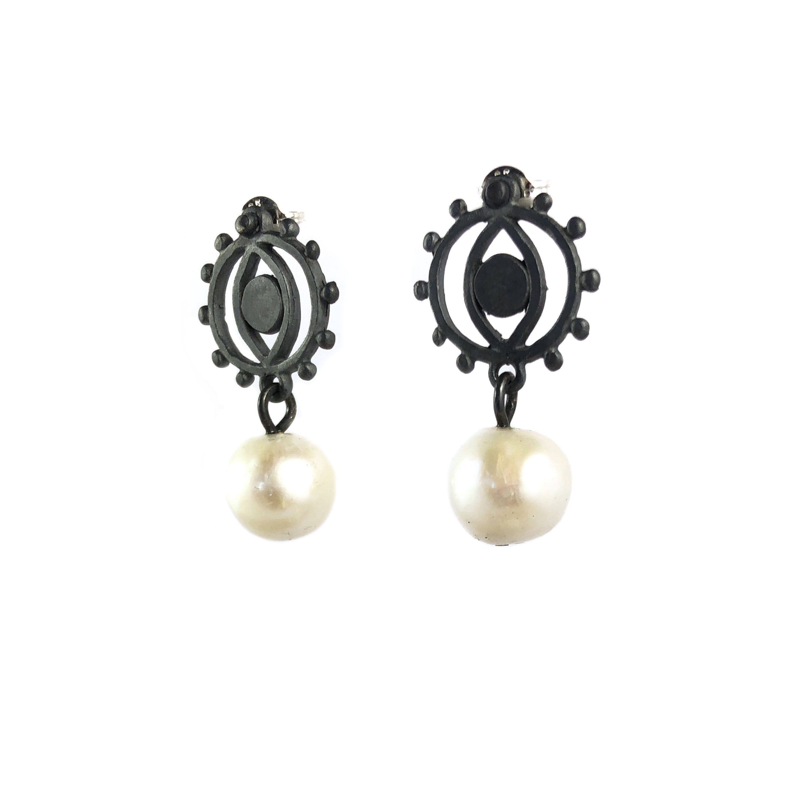 Pearl and Eye Earrings - Ari Athans