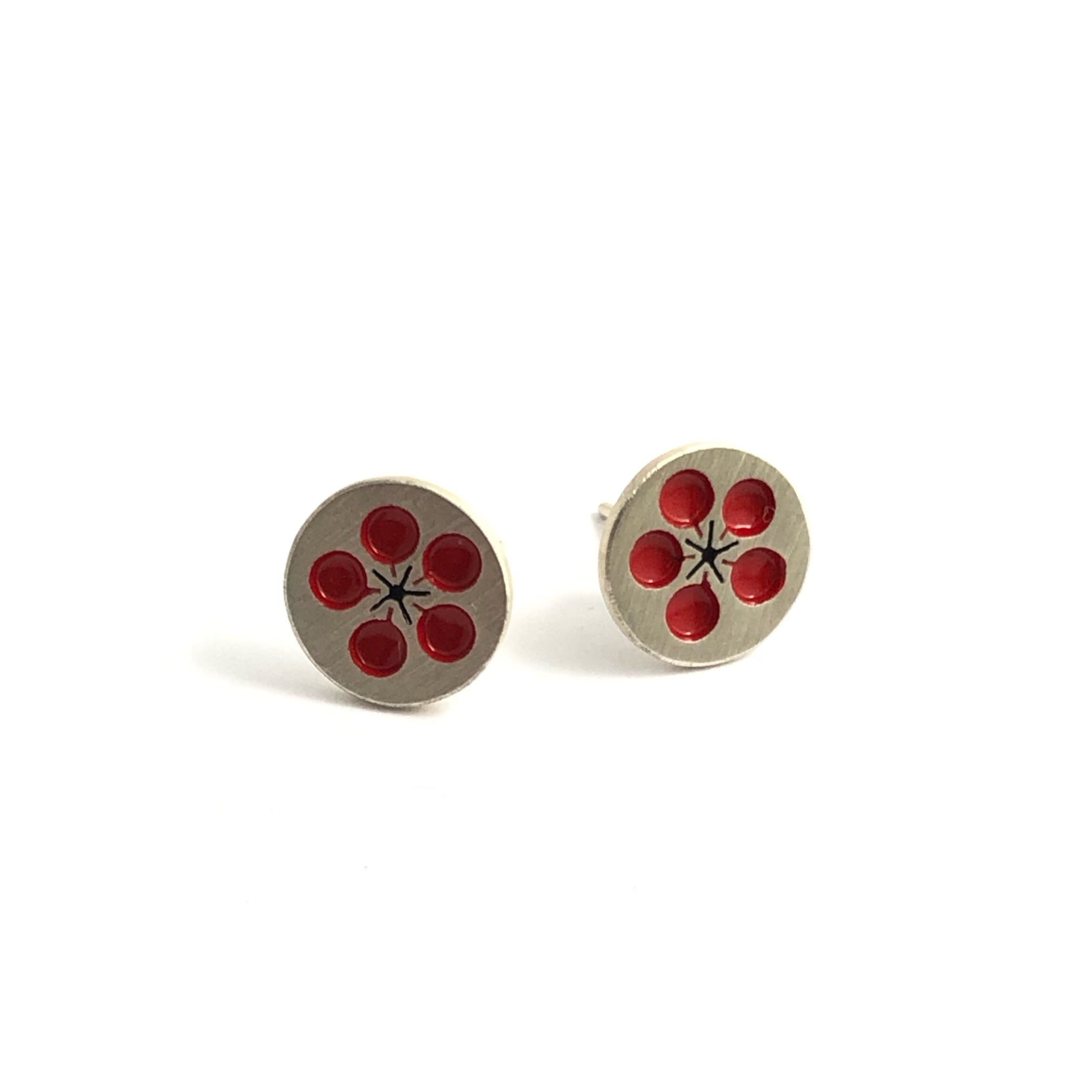 Plum Blossom Studs - Emma Kidson