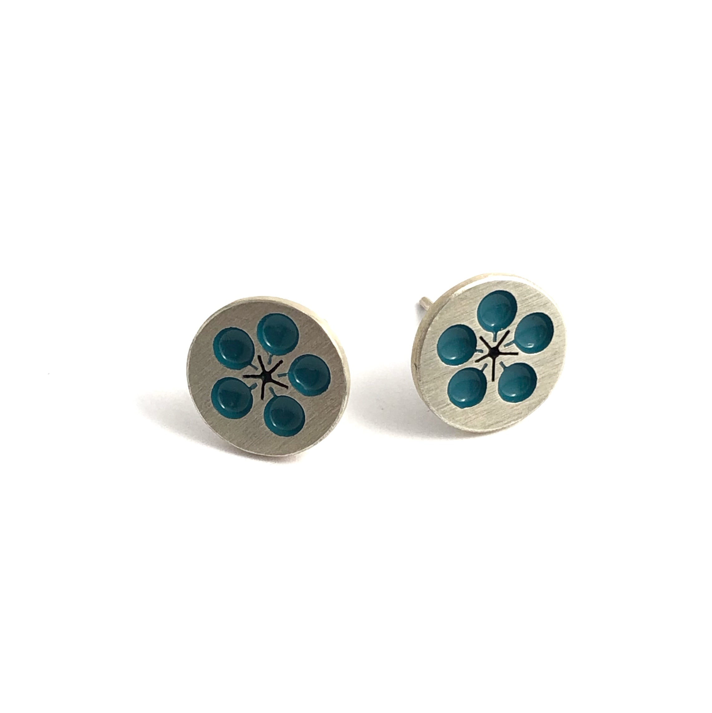 Plum Blossom Studs - Emma Kidson