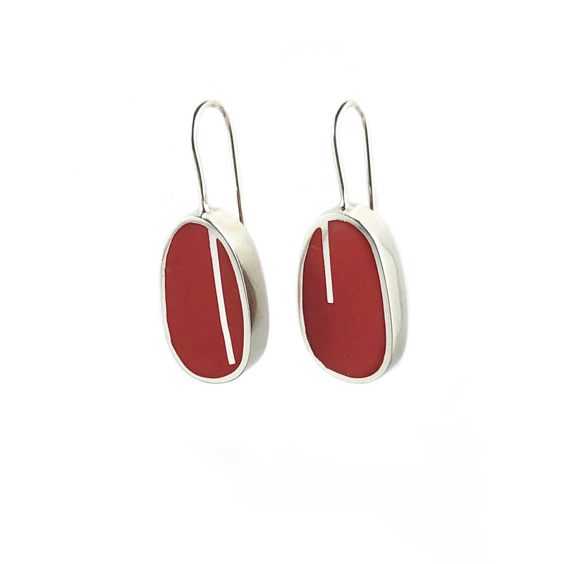 Oval Lines Earrings - Christine Battocchio