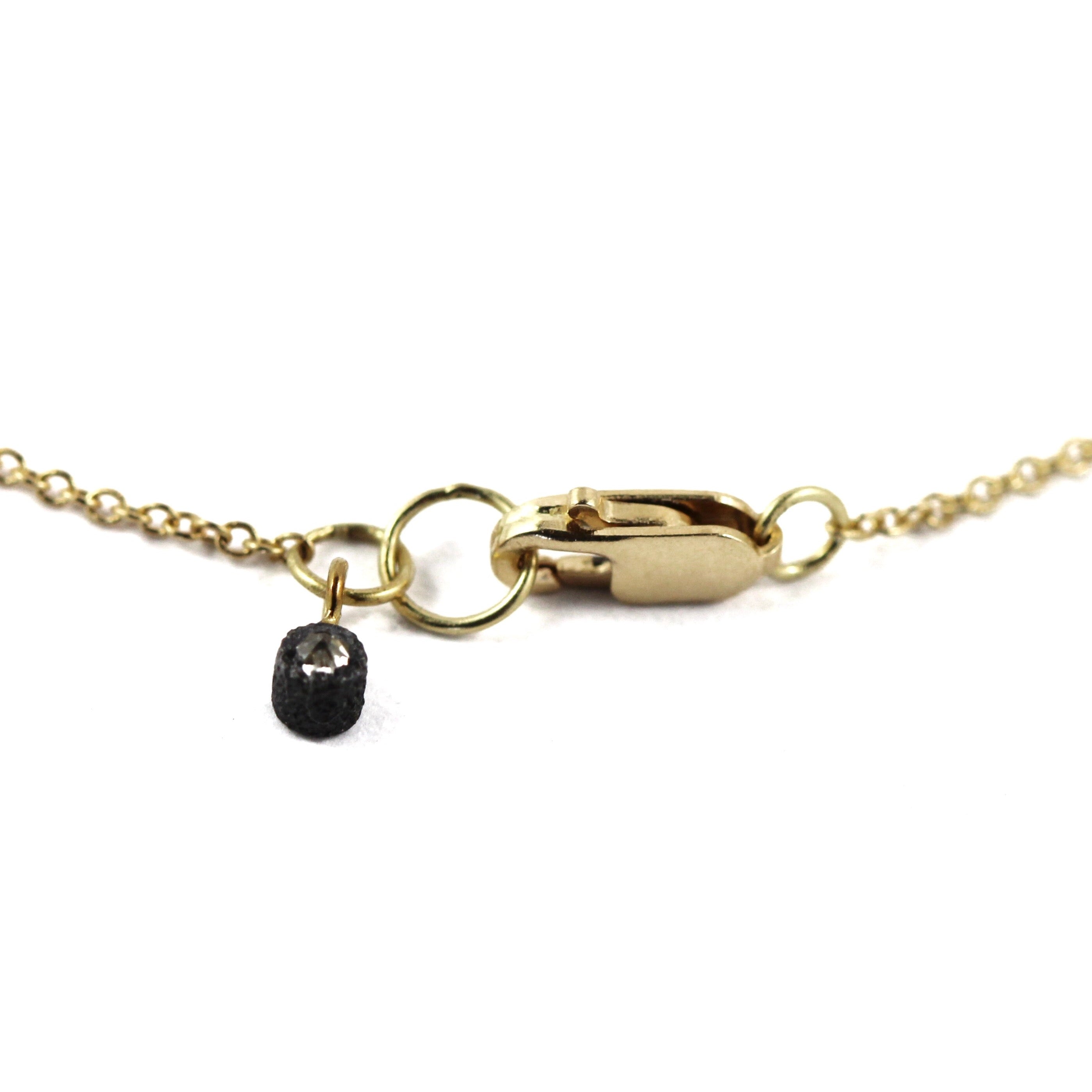 Petite Oxidised Diamond Pendant - Tap by Todd Pownell