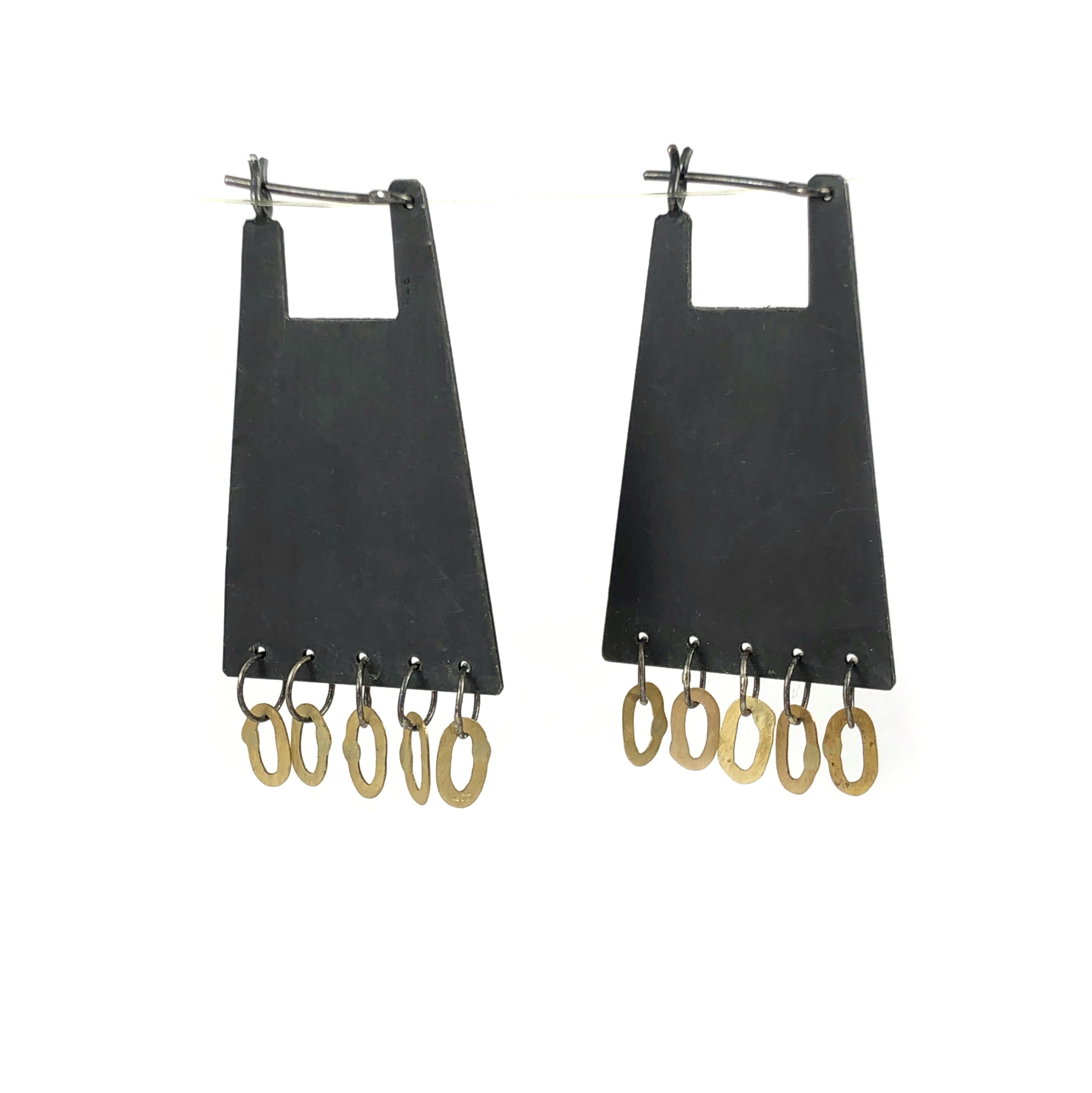Square Pyramid Large Earrings - Kaoru Rogers
