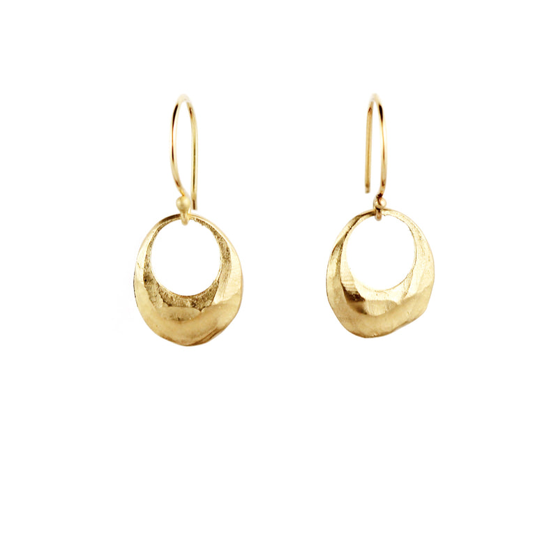 Gold Oval Earrings - Rebecca Overmann