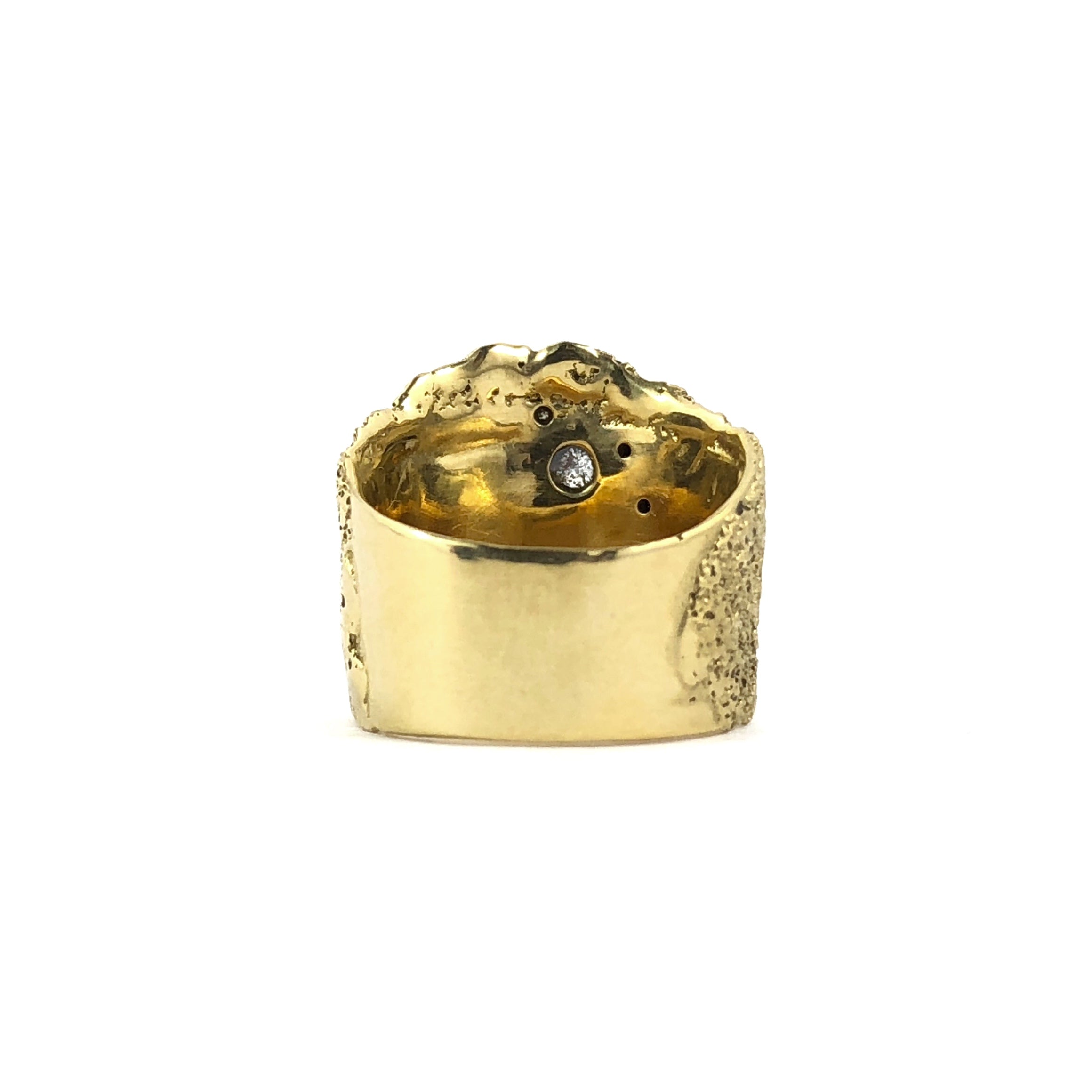 Unearthed Diamond Gold Band Ring  - Virginia Sprague