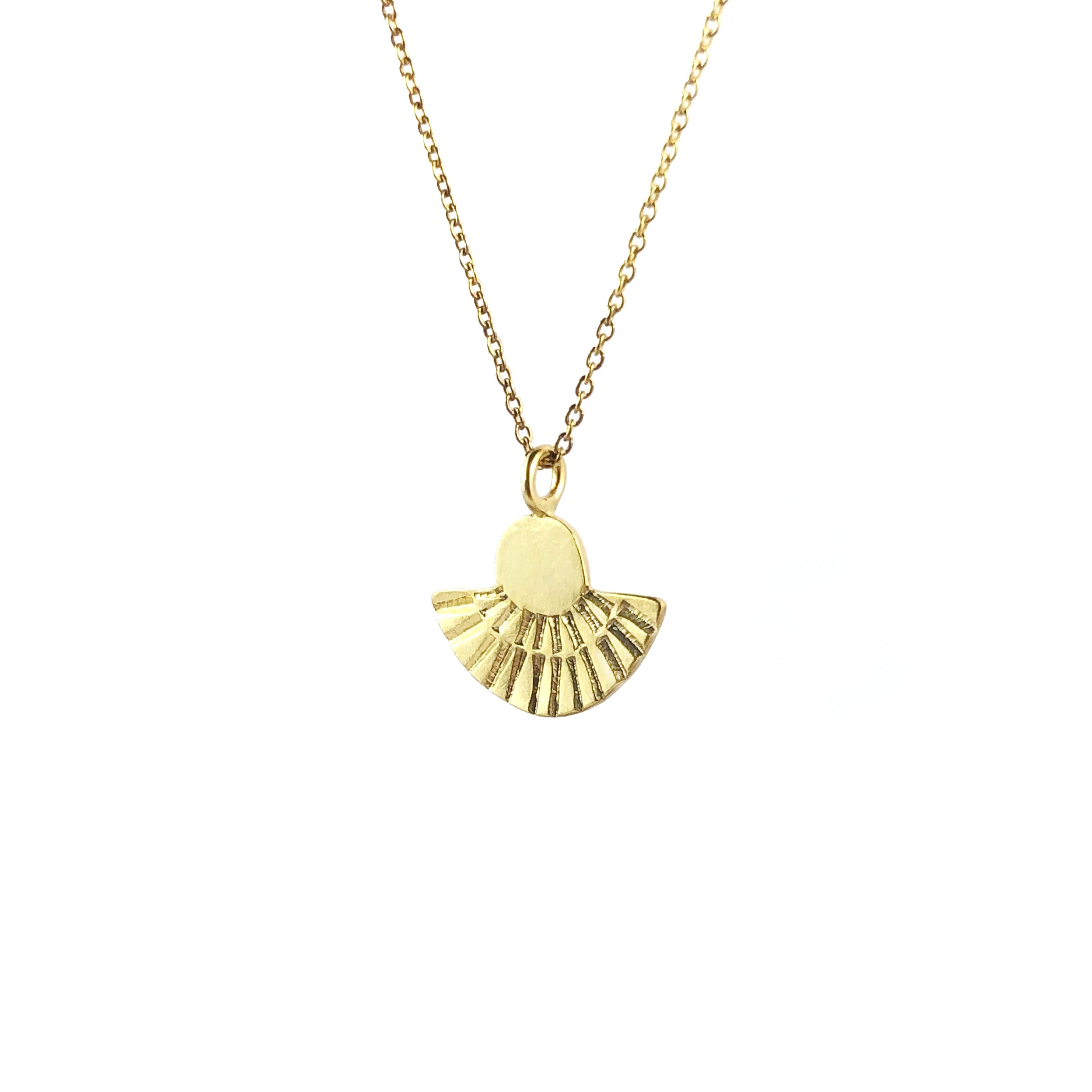 Fan Out Necklace Gold - Tara Lofhelm