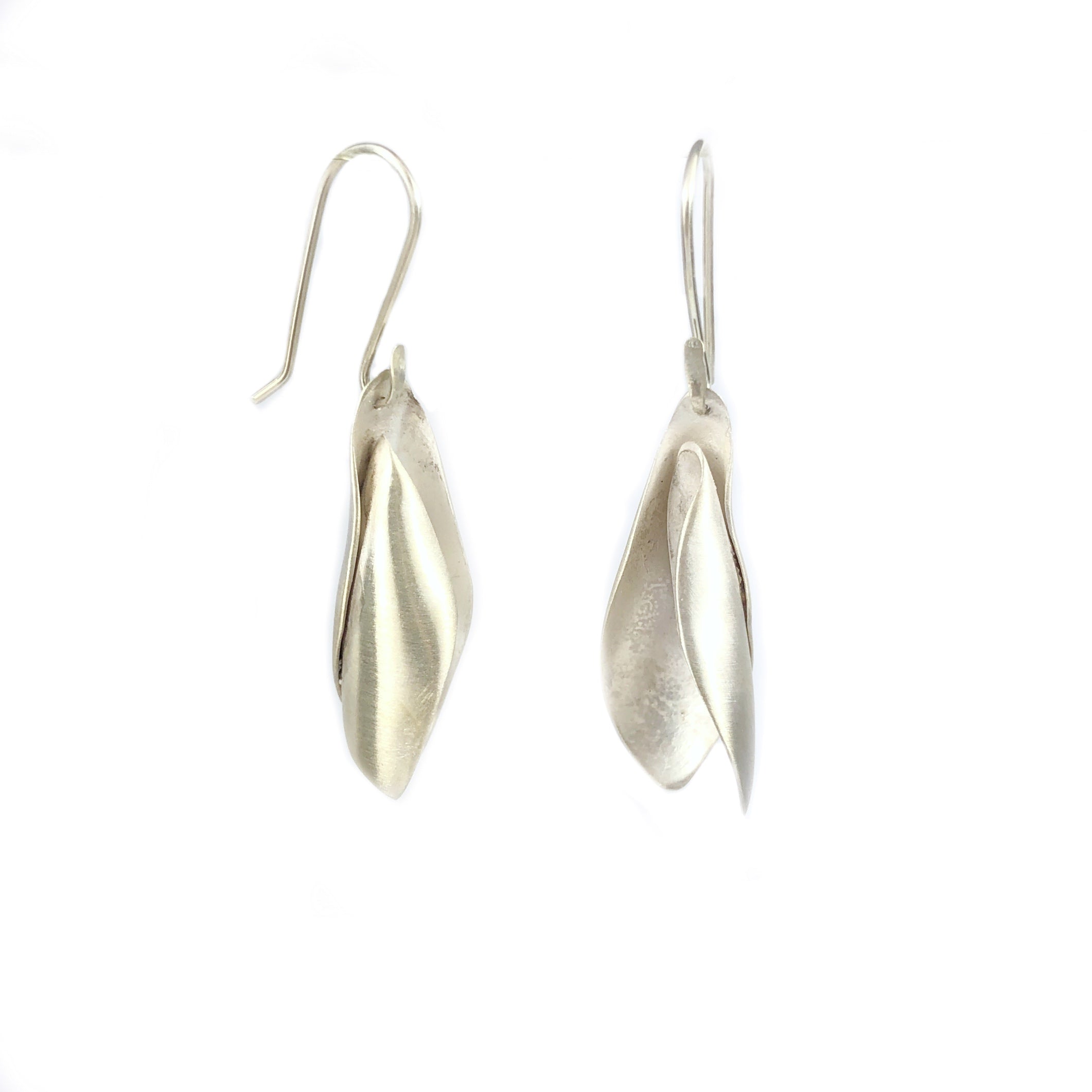 Flower Drop Silver Earrings - Sarah Bourke