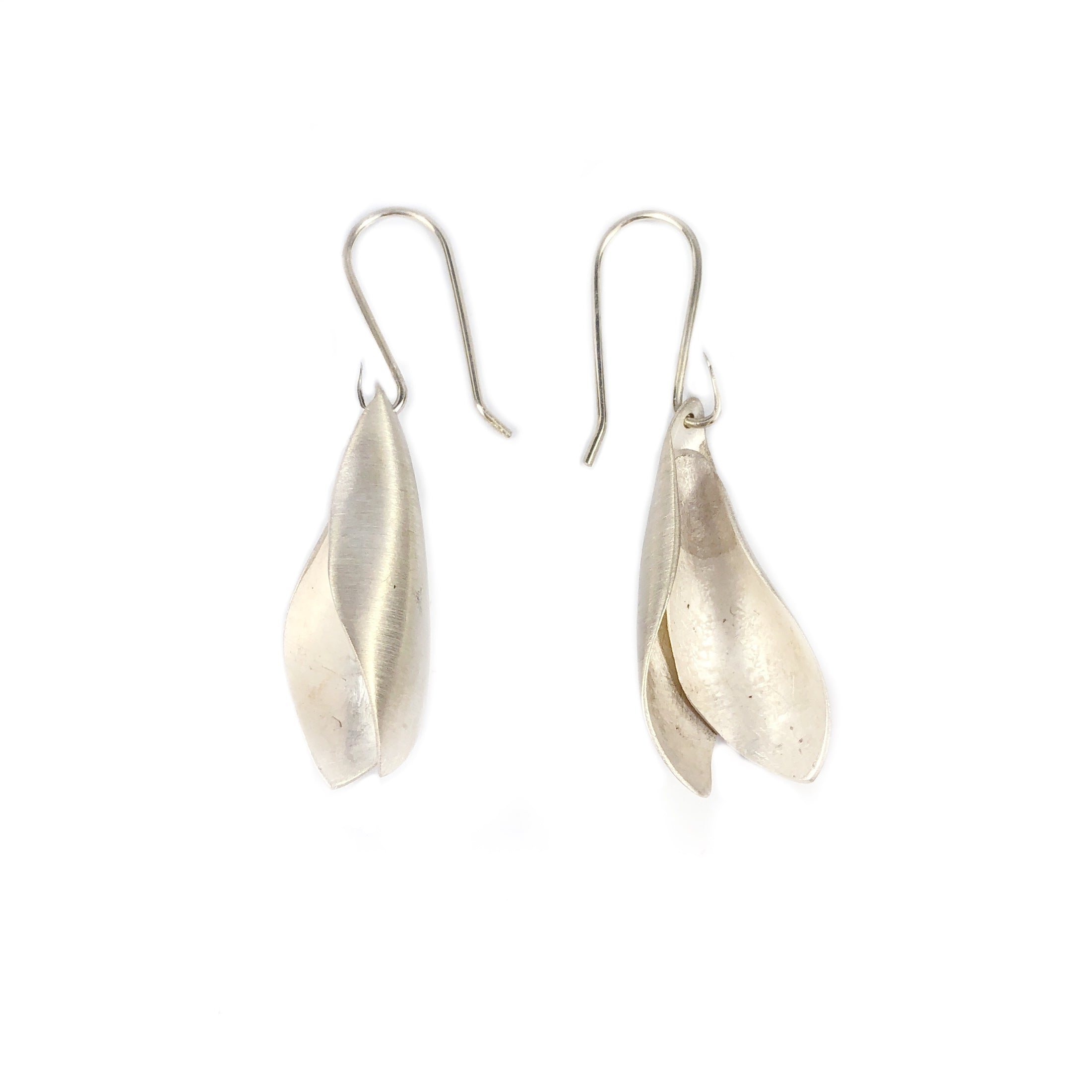 Flower Drop Silver Earrings - Sarah Bourke