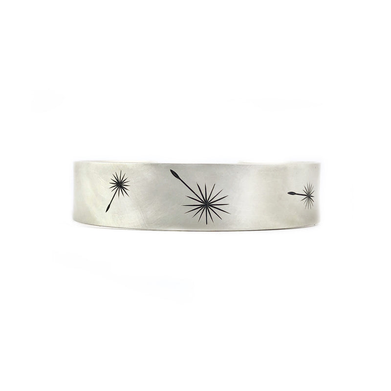 Etched Dandelion Cuff - Ash Hilton