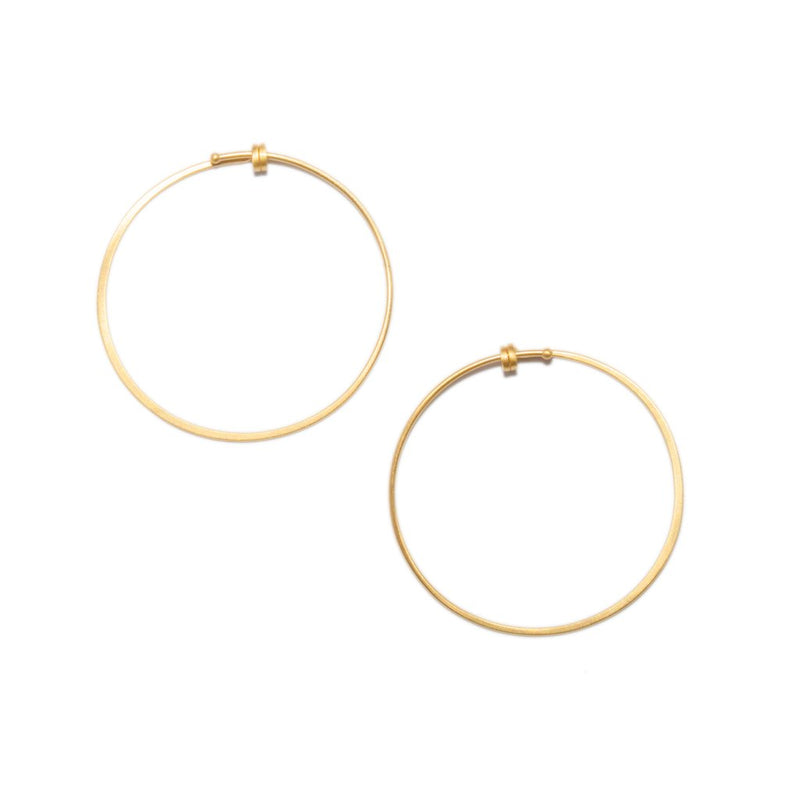 Small Round Dainty Hoop in 14ct gold - Carla Caruso