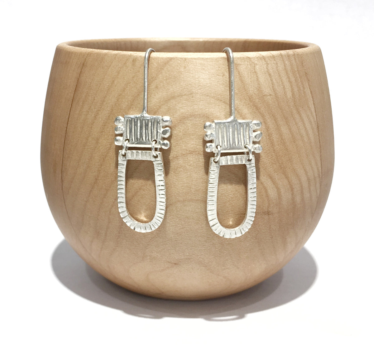 Small Silver Tribal Earrings  - Shabana Jacobson