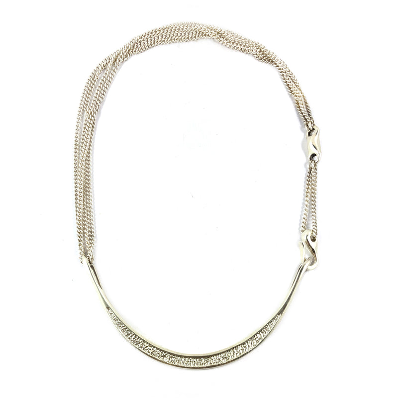 Longbow Silver Necklace - Maker B Gallagher