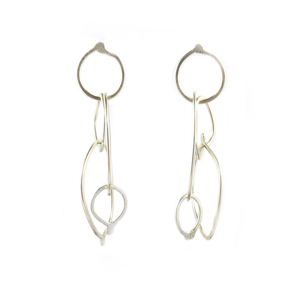 Medium Fuselage Silver Earrings - Ari Athans