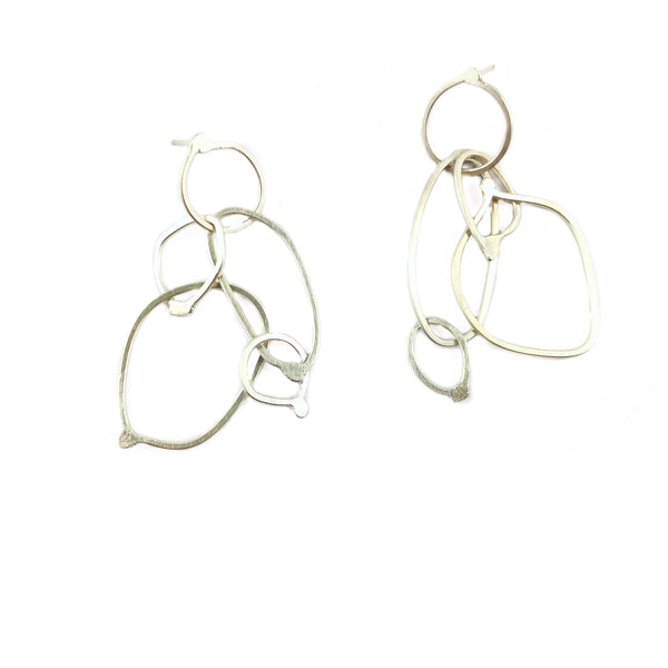 Medium Fuselage Silver Earrings - Ari Athans