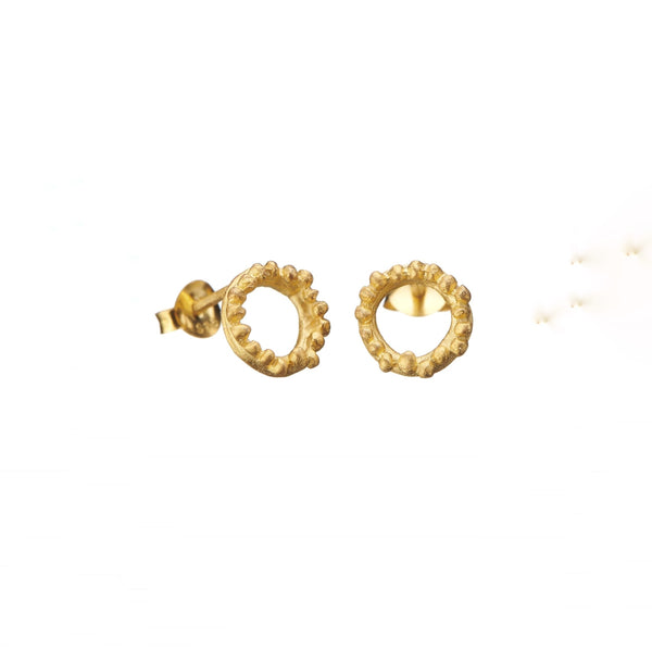 Flora Halo Gold Studs - Shabana Jacobson