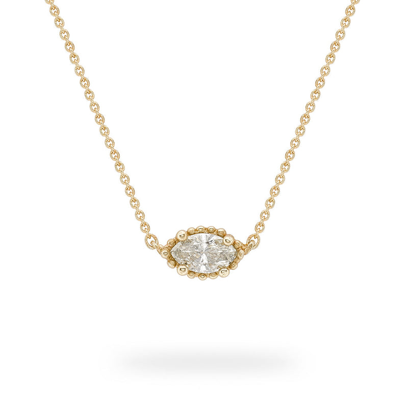 Solitaire Salt and Pepper Diamond Necklace - Ruth Tomlinson