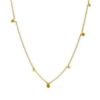 Random Itty Bitty Necklace in 14ct gold - Carla Caruso