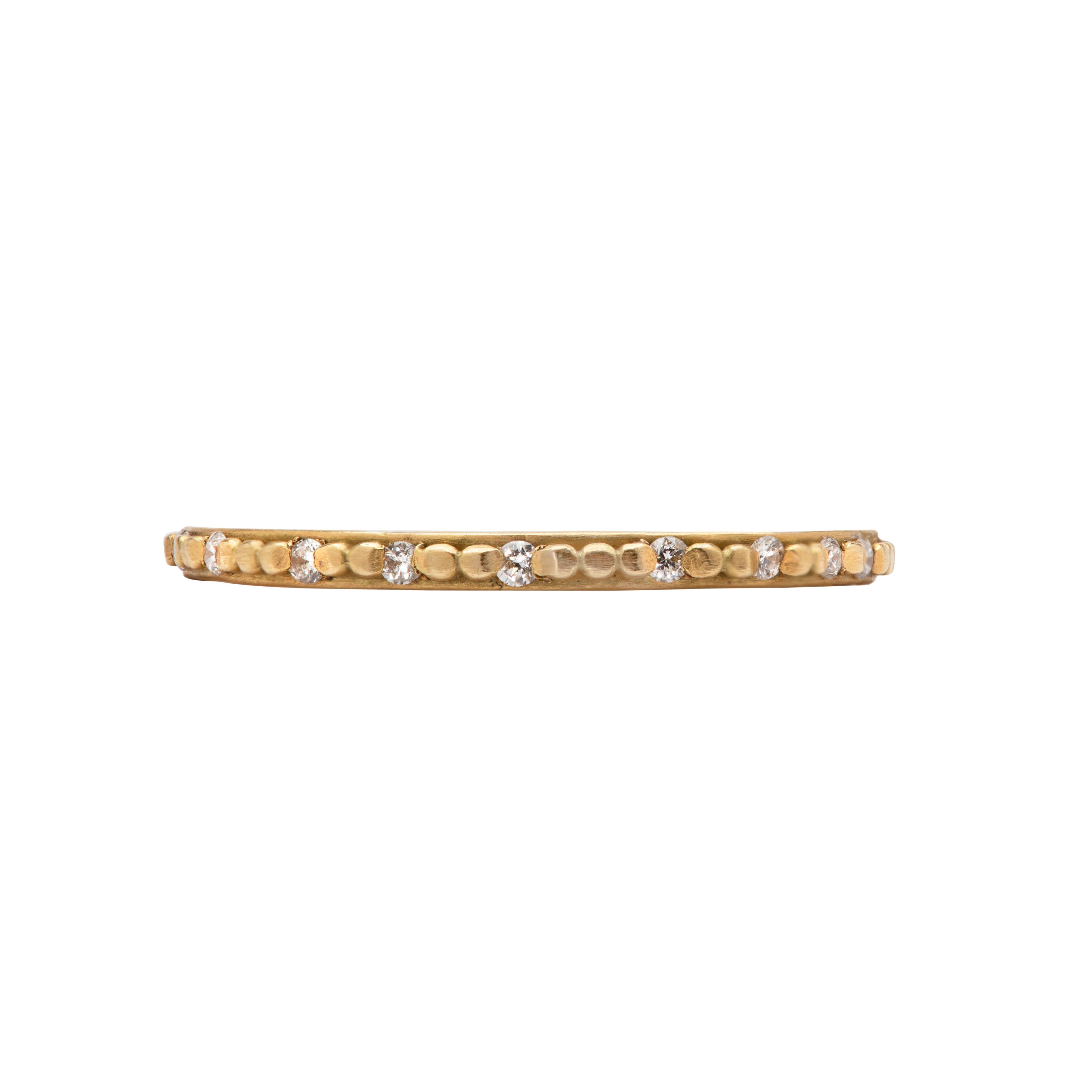 Small Raised Dots Diamond Band - Ananda Khalsa