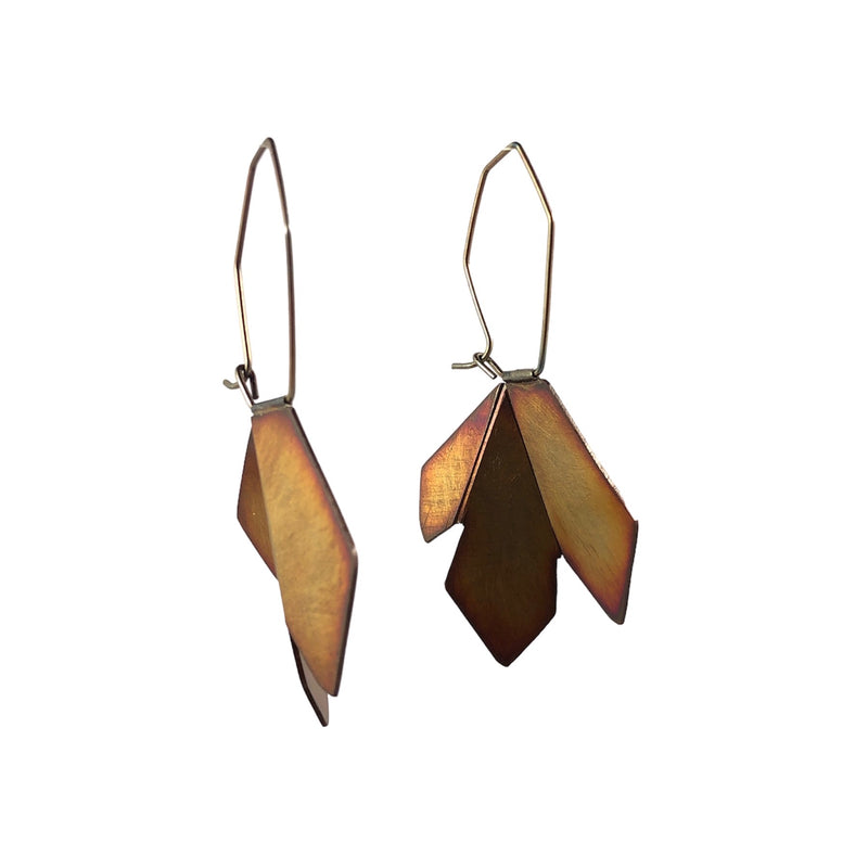 Large Butterfly Copper Earrings - Ananda Ungphakorn