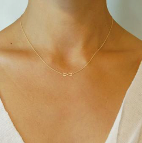 Infinity Necklace in 14ct gold - Carla Caruso