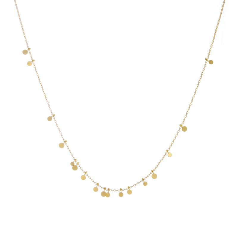 Tiny Random Dots Gold Necklace - Sia Taylor