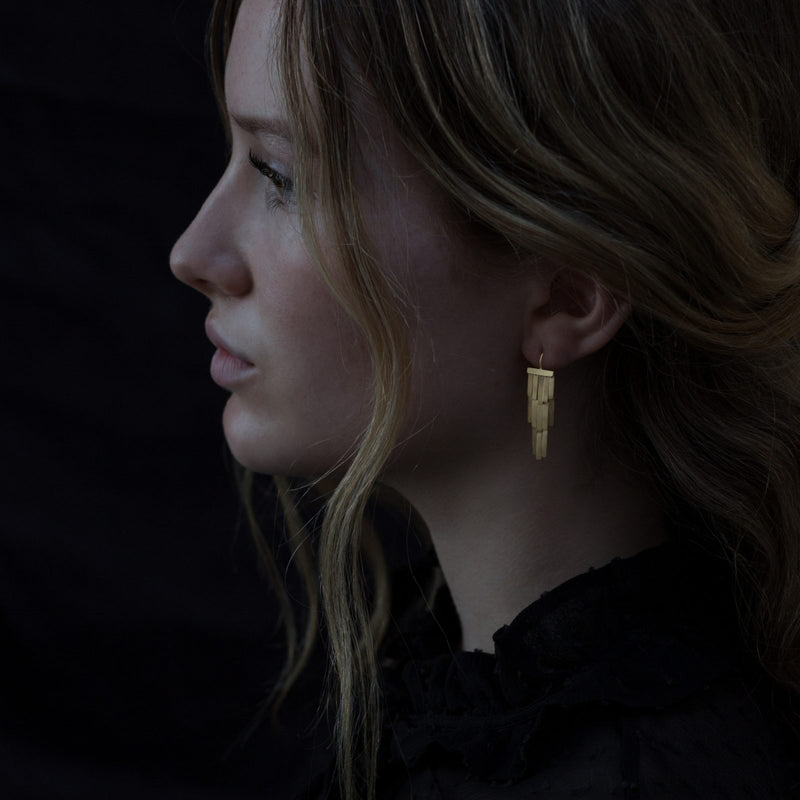 Rainfall Gold Earrings - Sia Taylor