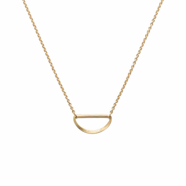Open Slice Necklace in 14ct gold - Carla Caruso