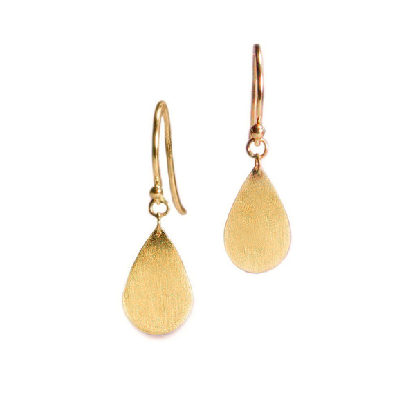 Teardrop Earrings in 14ct gold - Carla Caruso