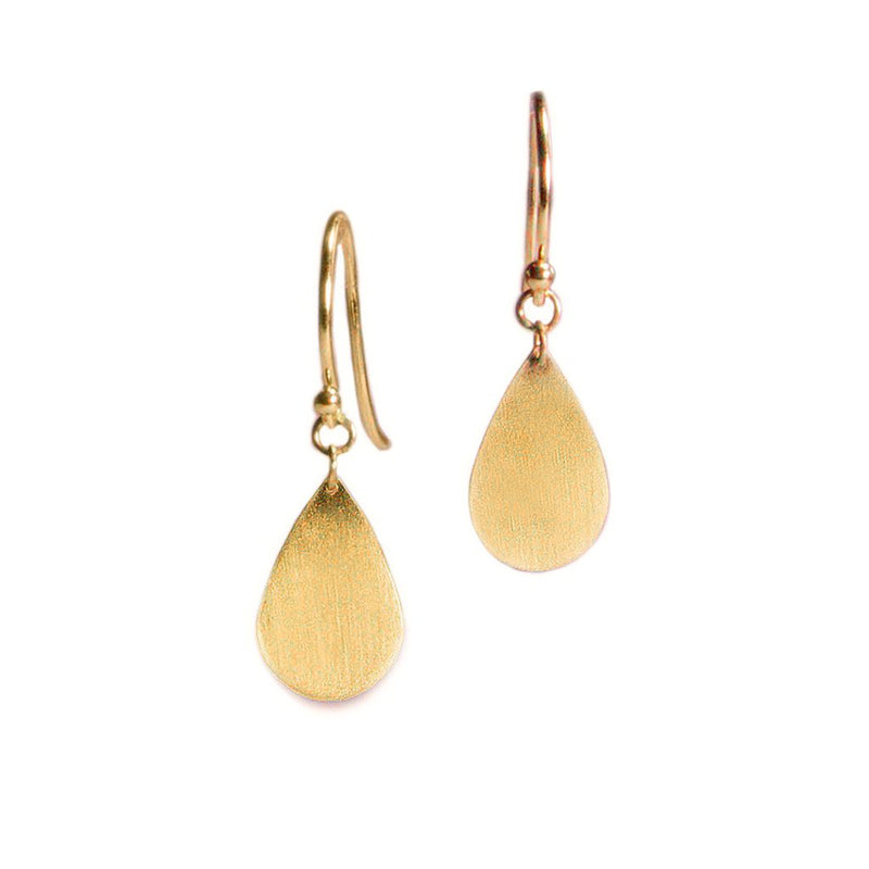 Teardrop Earrings in 14ct gold - Carla Caruso