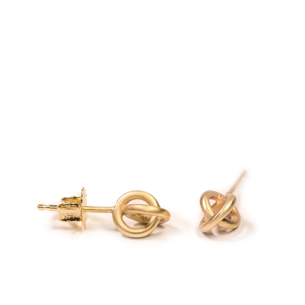 Embrace Studs in 14ct gold - Carla Caruso